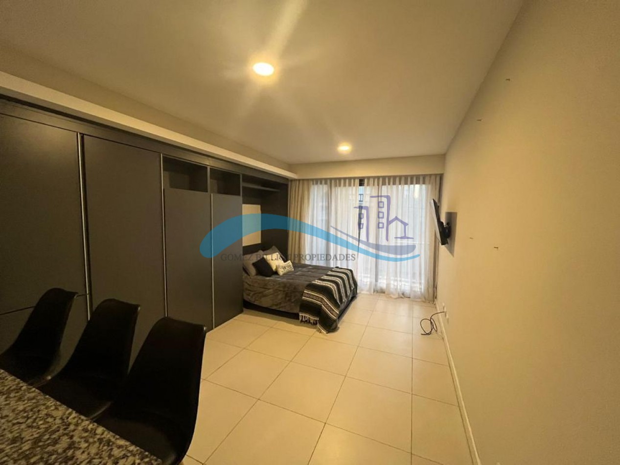 Depto 1 ambiente a estrenar con balcon saliente