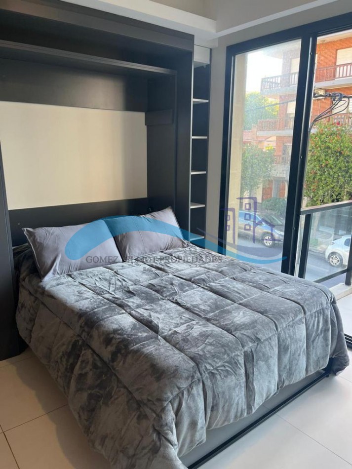 Depto 1 ambiente a estrenar con balcon saliente